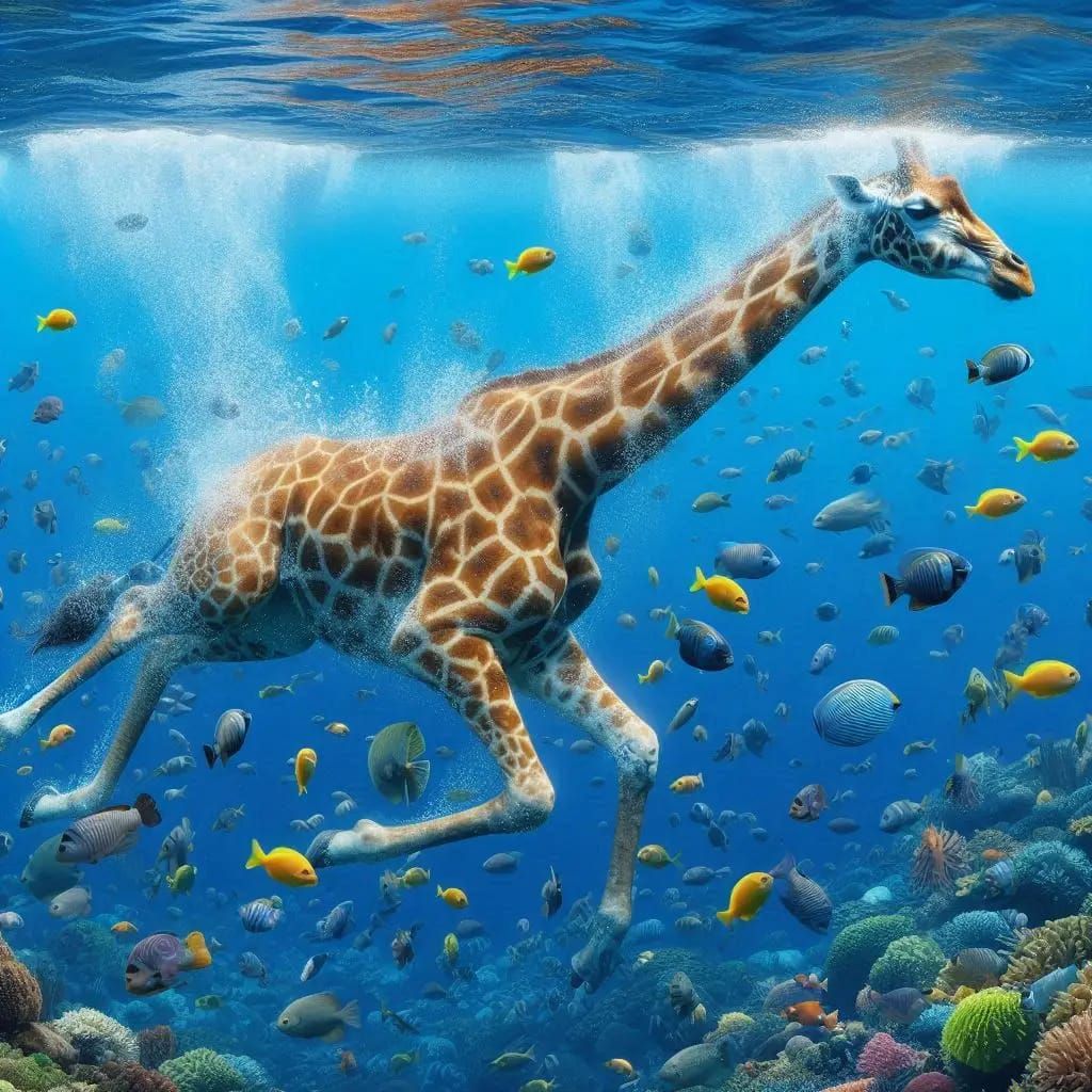 Aquatic Giraffe