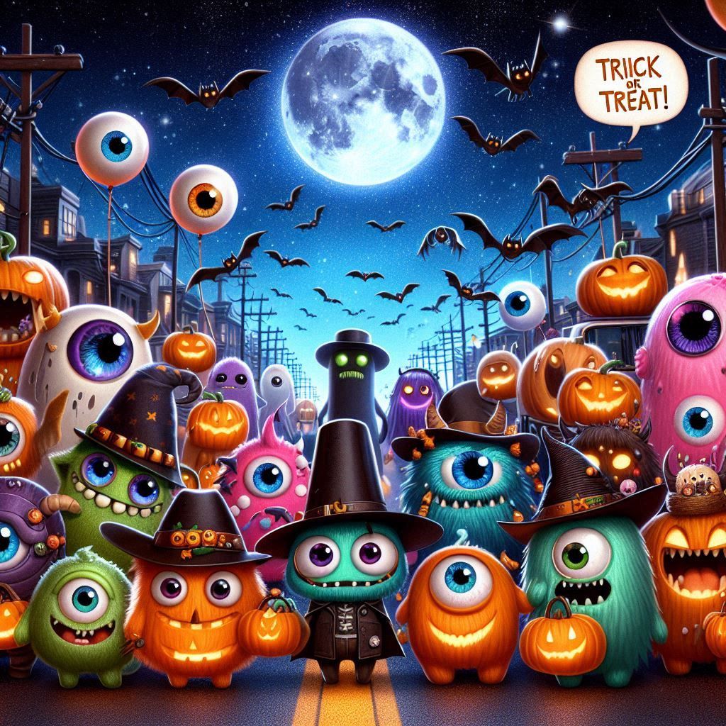 A western monsters parade, reference to "Hyakki Yagyō", dres...