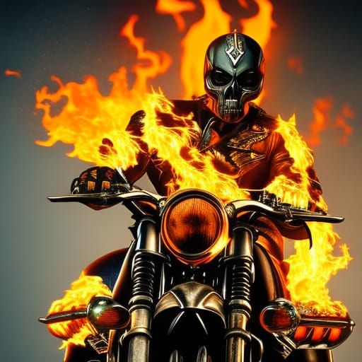 Ghost Rider - AI Generated Artwork - NightCafe Creator