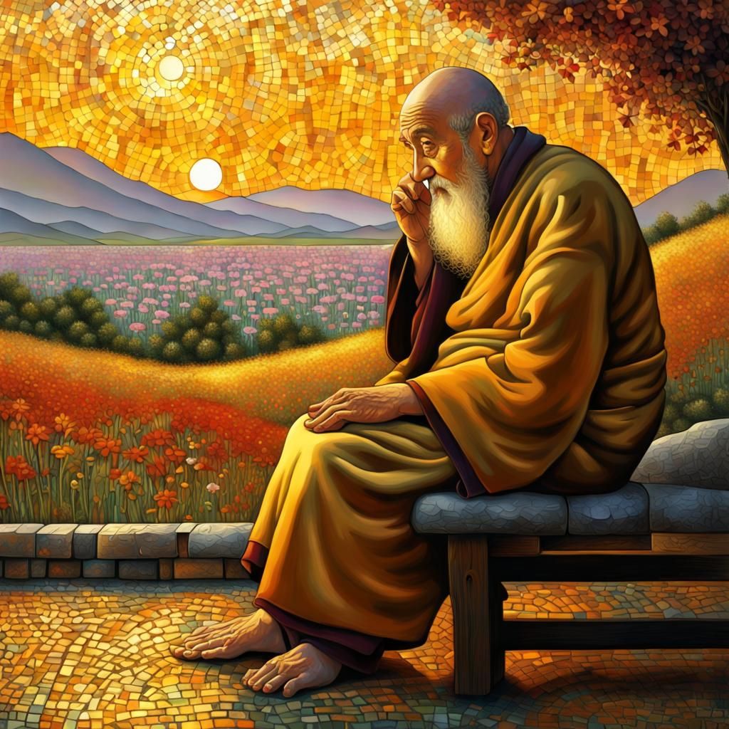 a very old monk