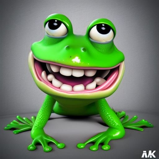 Smiling frog