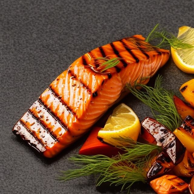 Honey Soy Sauce Glazed Salmon AI Generated Artwork NightCafe Creator