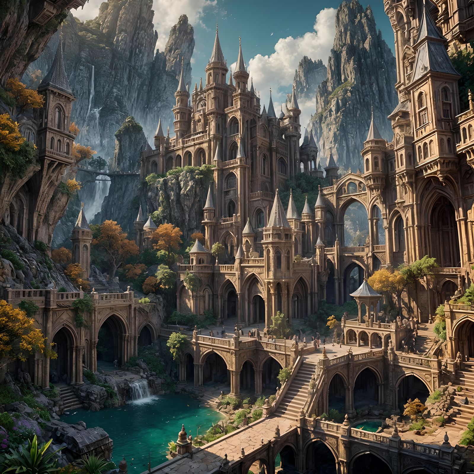 Detailed Matte Painting of Orthodox Jewish Man