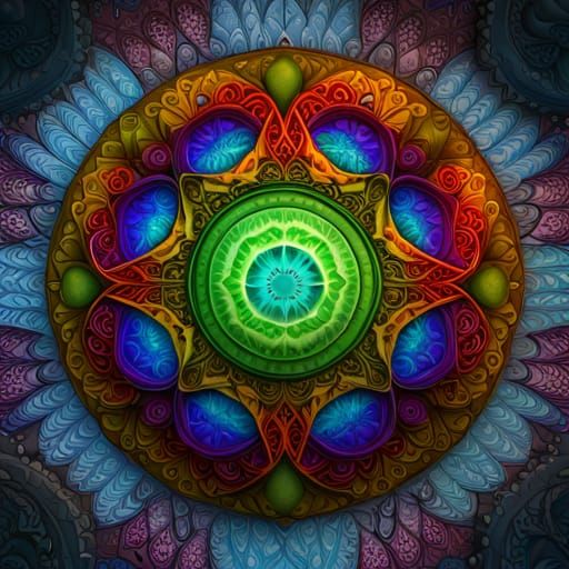 Beautiful Mandalas Designs 2 - AI Generated Artwork - NightCafe Creator