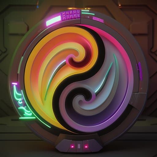 ying & yang cyber door