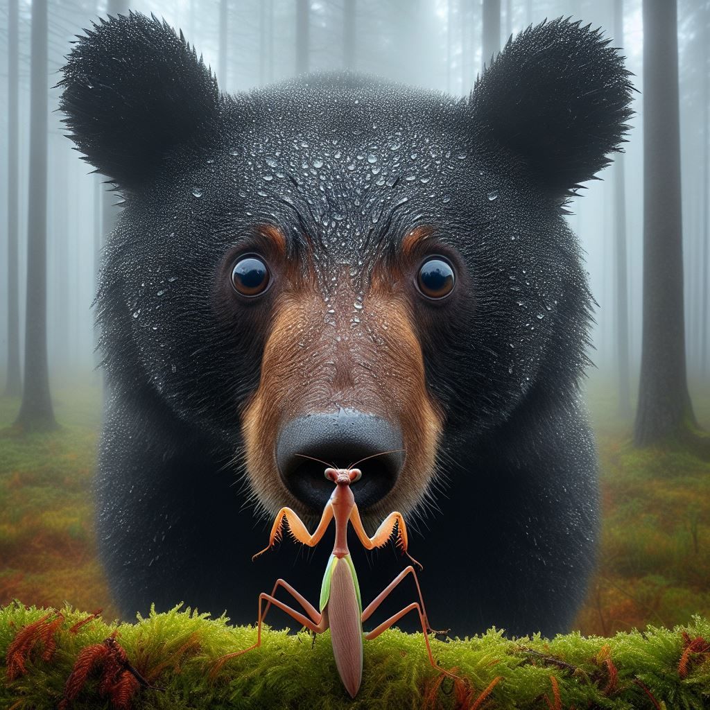 Black Bear and Mantis