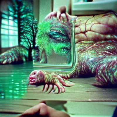 The creature just outside realities door