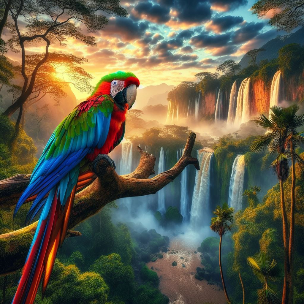 parrot at Iguazu