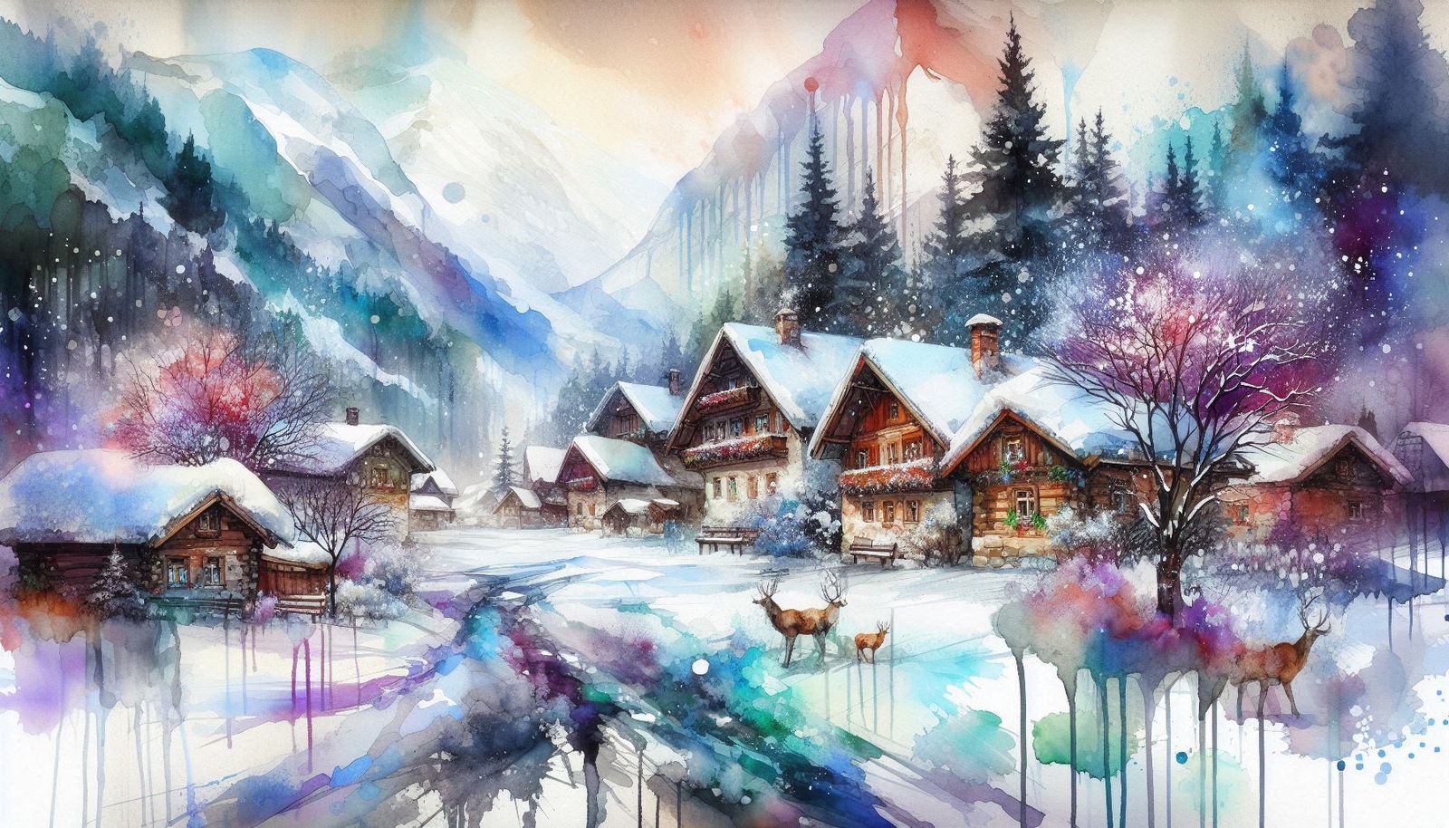 Winter village