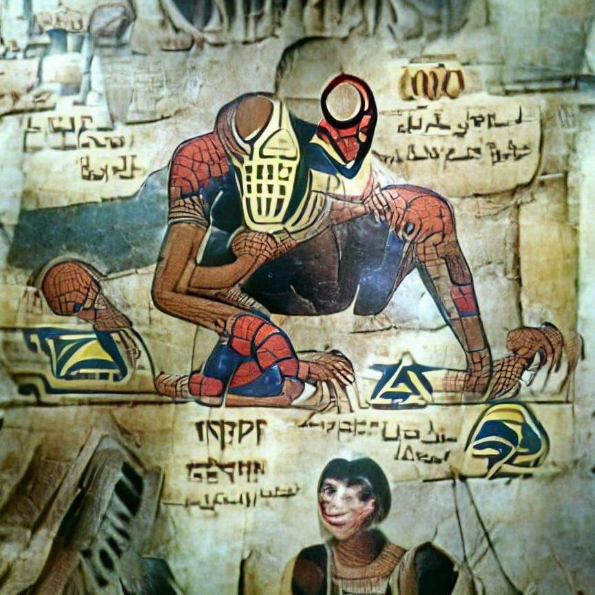 Ancient Egyptian spiderman