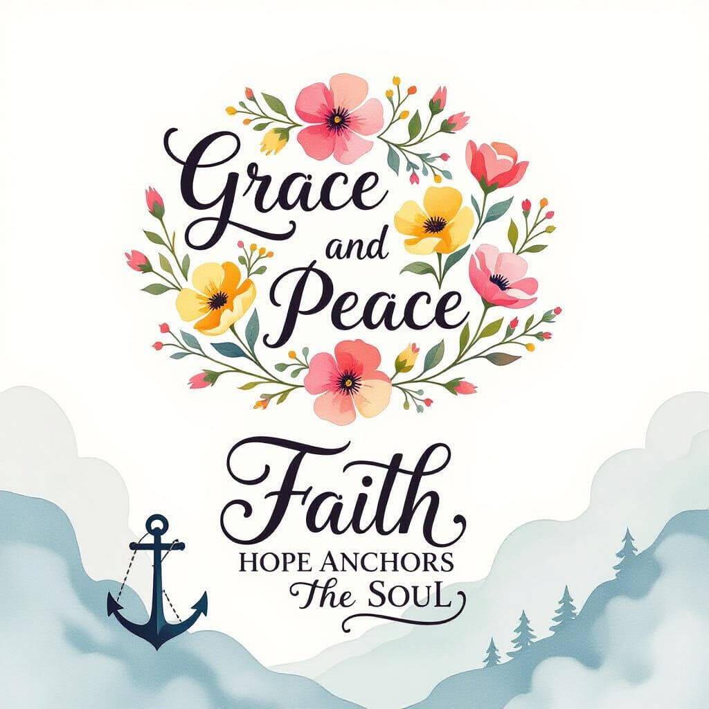 I need ten beautiful and inspiring, faith-based sayings with designs to put on mugs.  I want to leave a space at the bottom for personalizat...