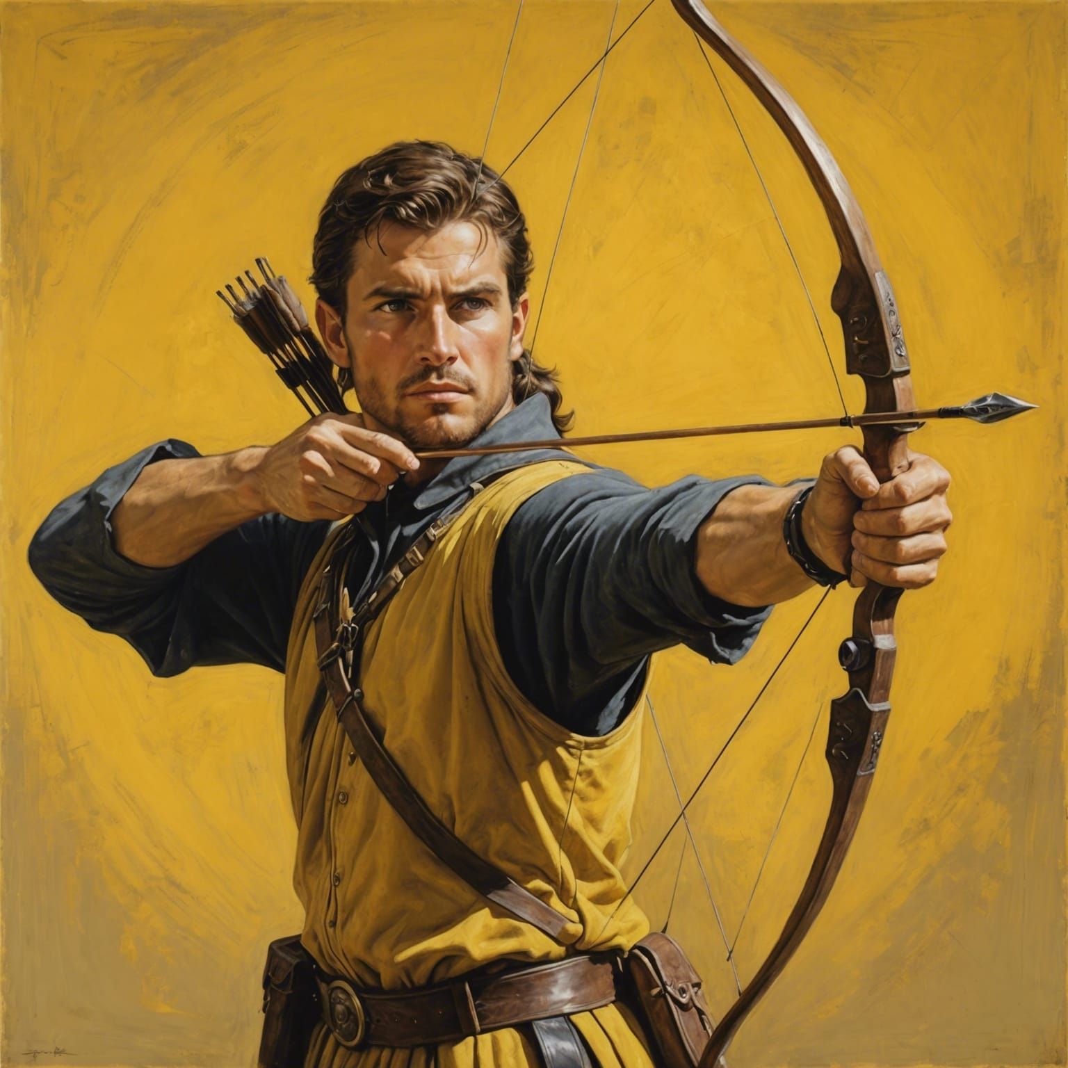 An archer about to shoot  by @axelb