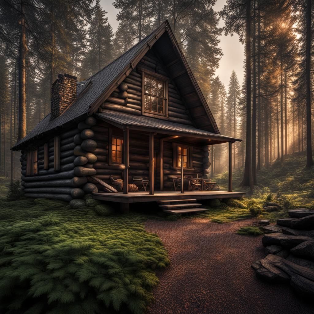 Hideaway House AI Generated Artwork NightCafe Creator