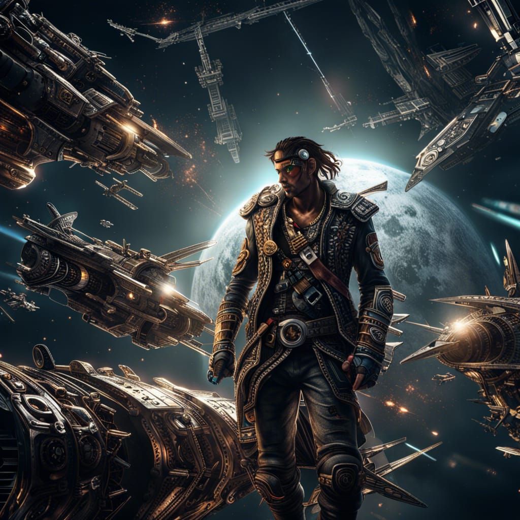 blade runner space pirate AI Generated Artwork NightCafe Creator