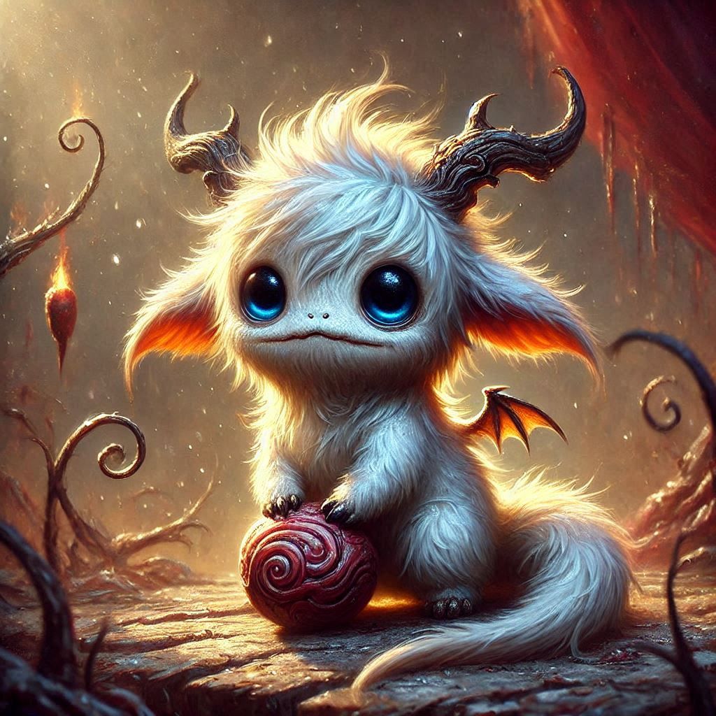 adorable fairy-tale fantasy creature portrait..