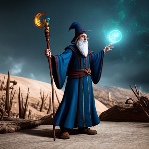 A magical wizard