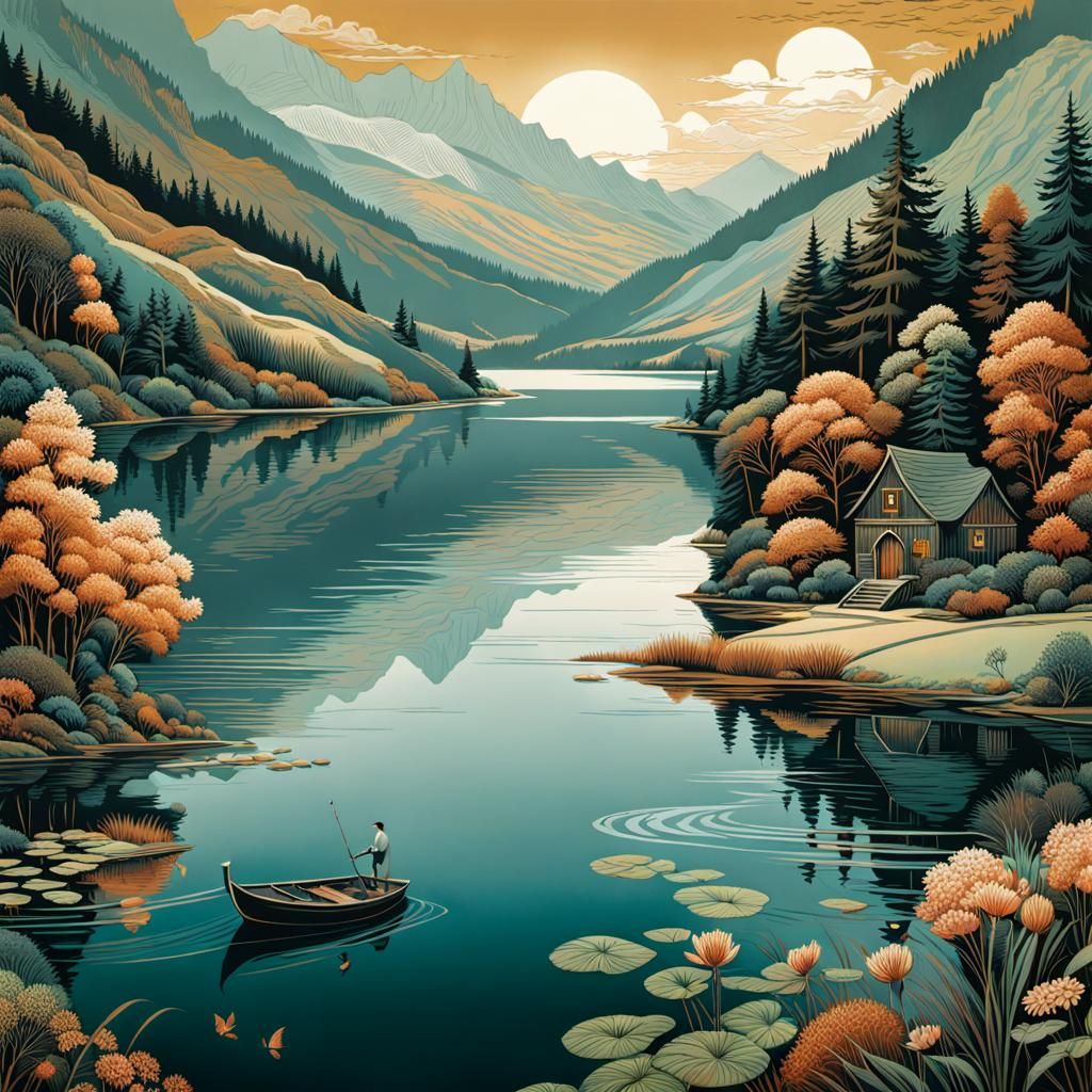 Lake scene