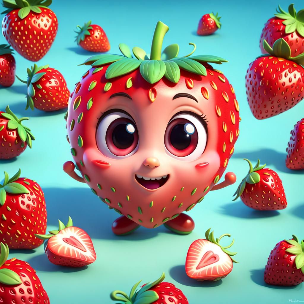 Sweet Strawberry Delight: Daniel the Adorable Chibi Sensatio...