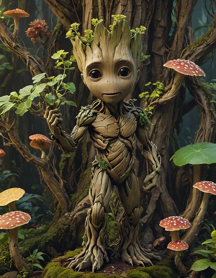 Groot is just a fun guy.  by @cyan