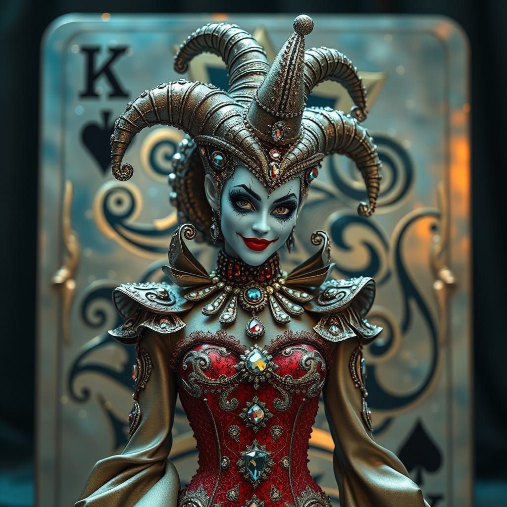 Jewelled Jester  by @DesignGirl