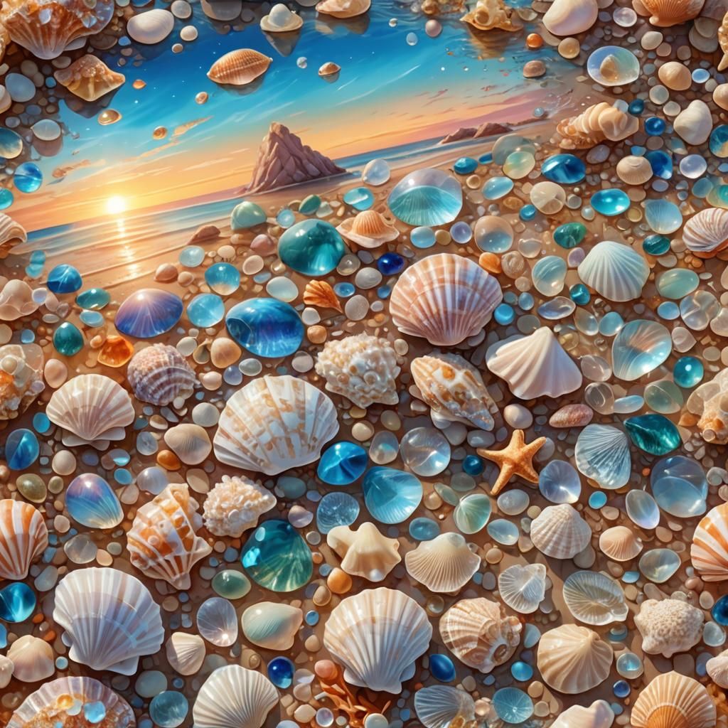 Sea shells beach