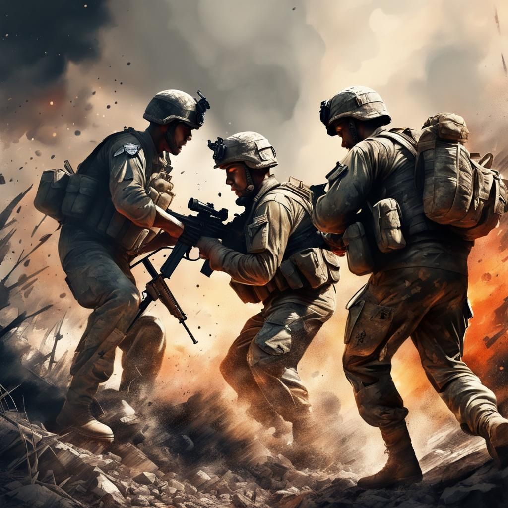 Brothers in arms, more than teamwork, it's brotherhood.