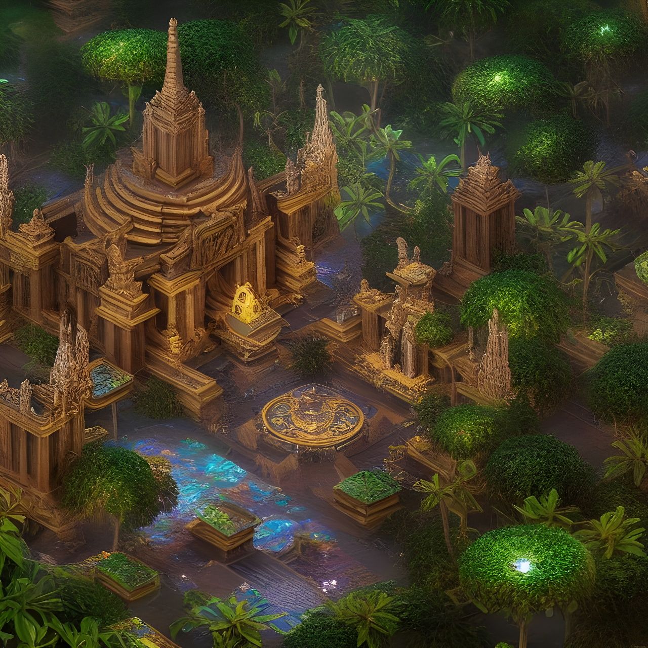 Lost jungle temple