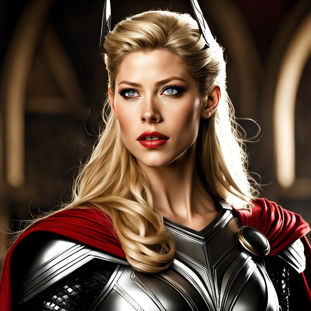 Katheryn Winnick as Lady Thor - AI Generated Artwork - NightCafe Creator