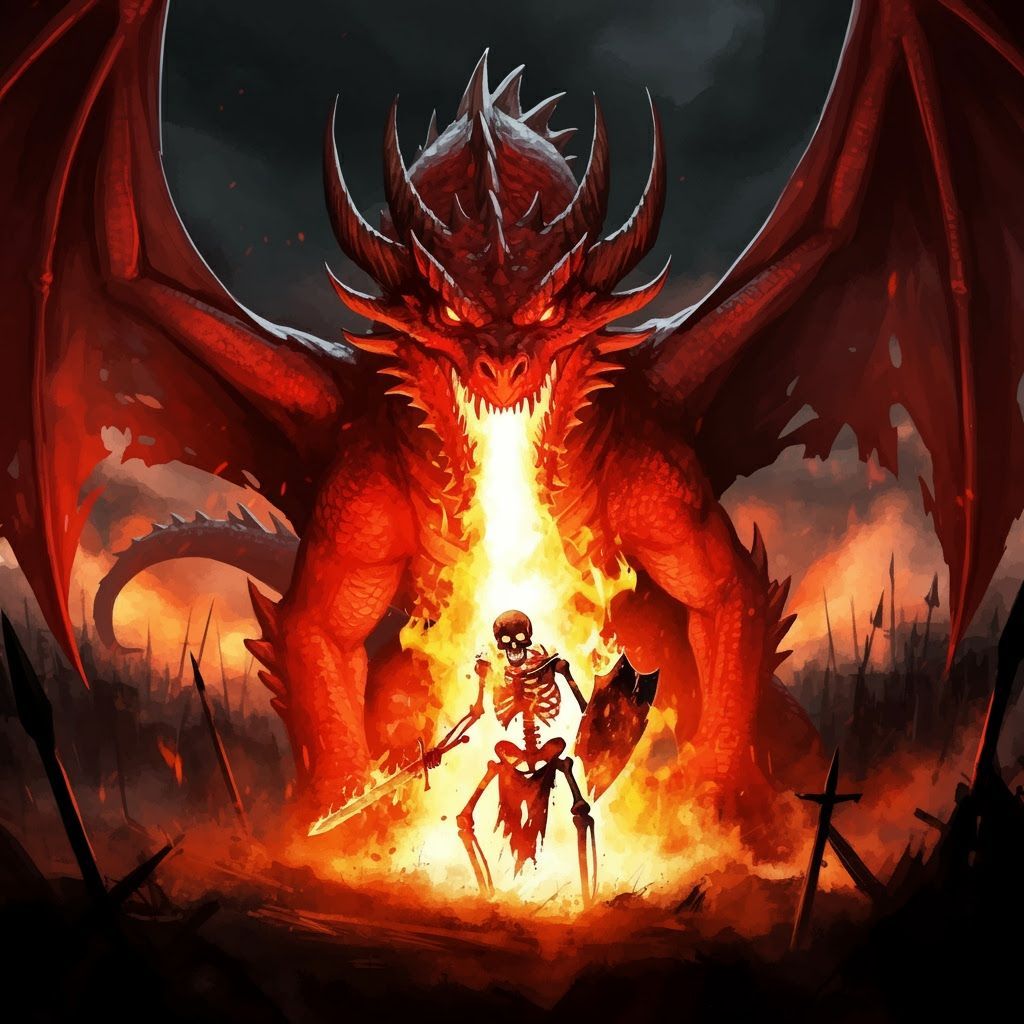 Fiery Red Dragon