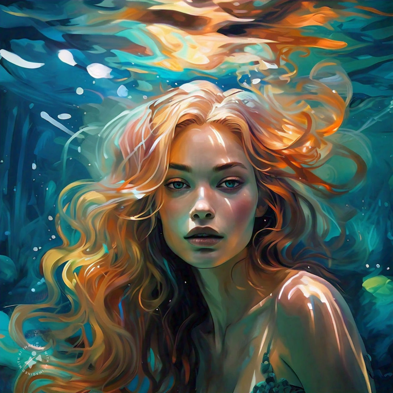 Impressionistic Mermaid III