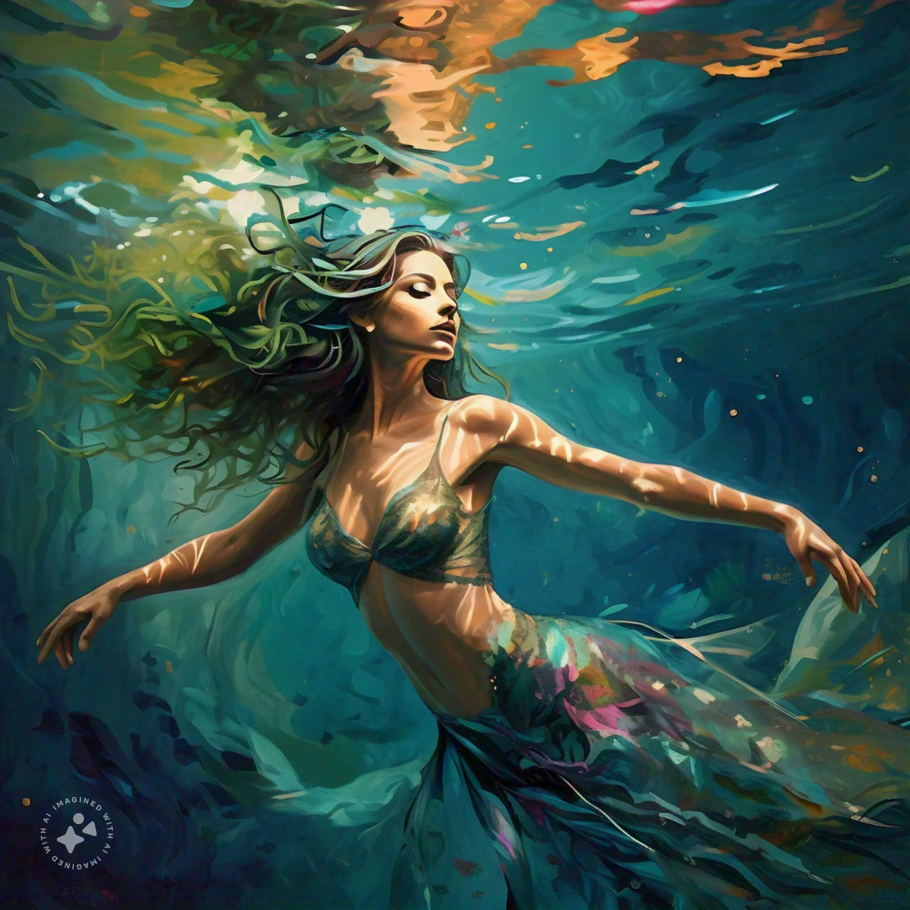 Impressionistic Mermaid IV