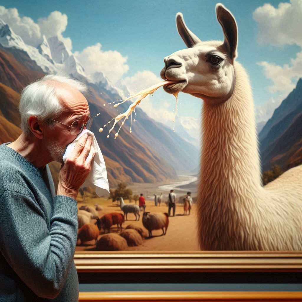 Painting llama