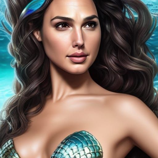 Gal Gadot as a mermaid