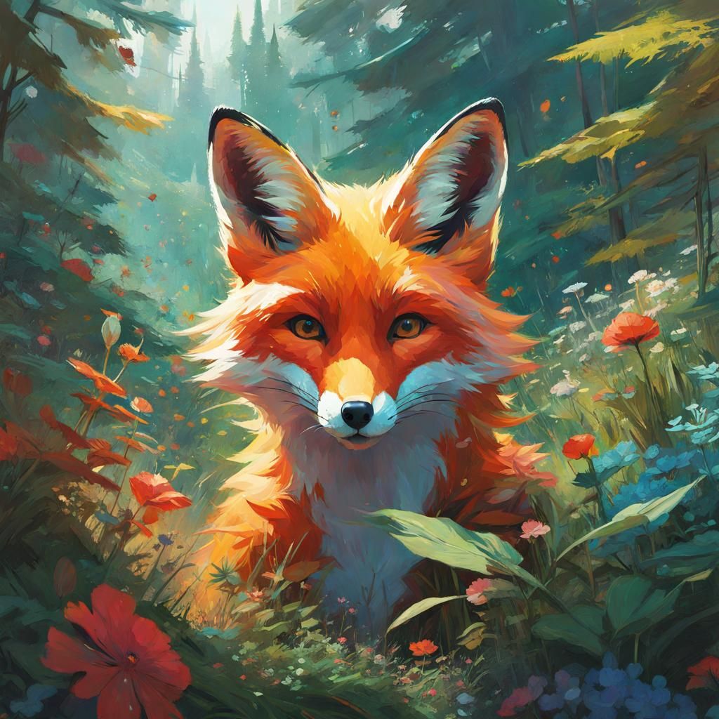 Fox - AI Generated Artwork - NightCafe Creator