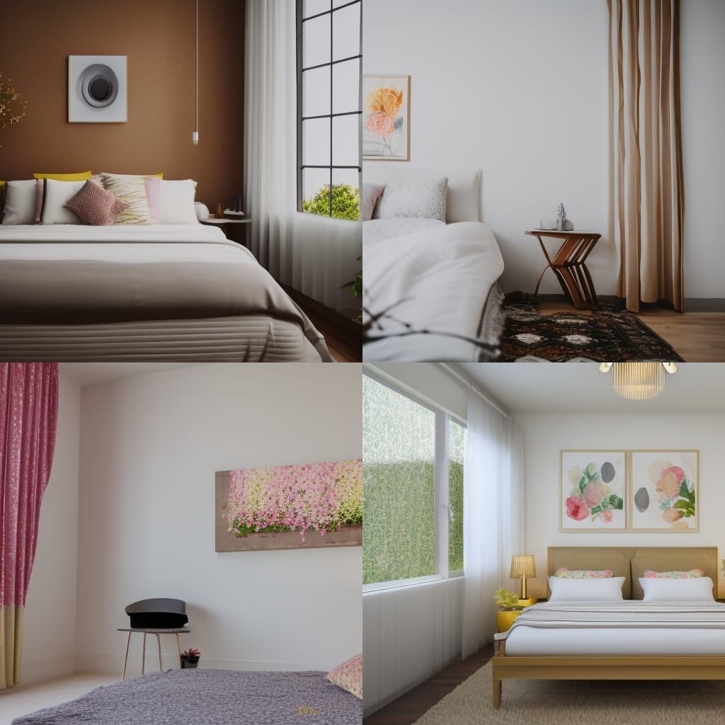 Spring decorated modern room