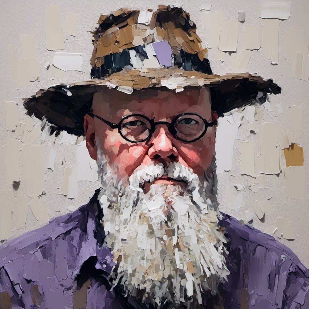 A stunningly and mesmerising palette knife painting of PhA <...