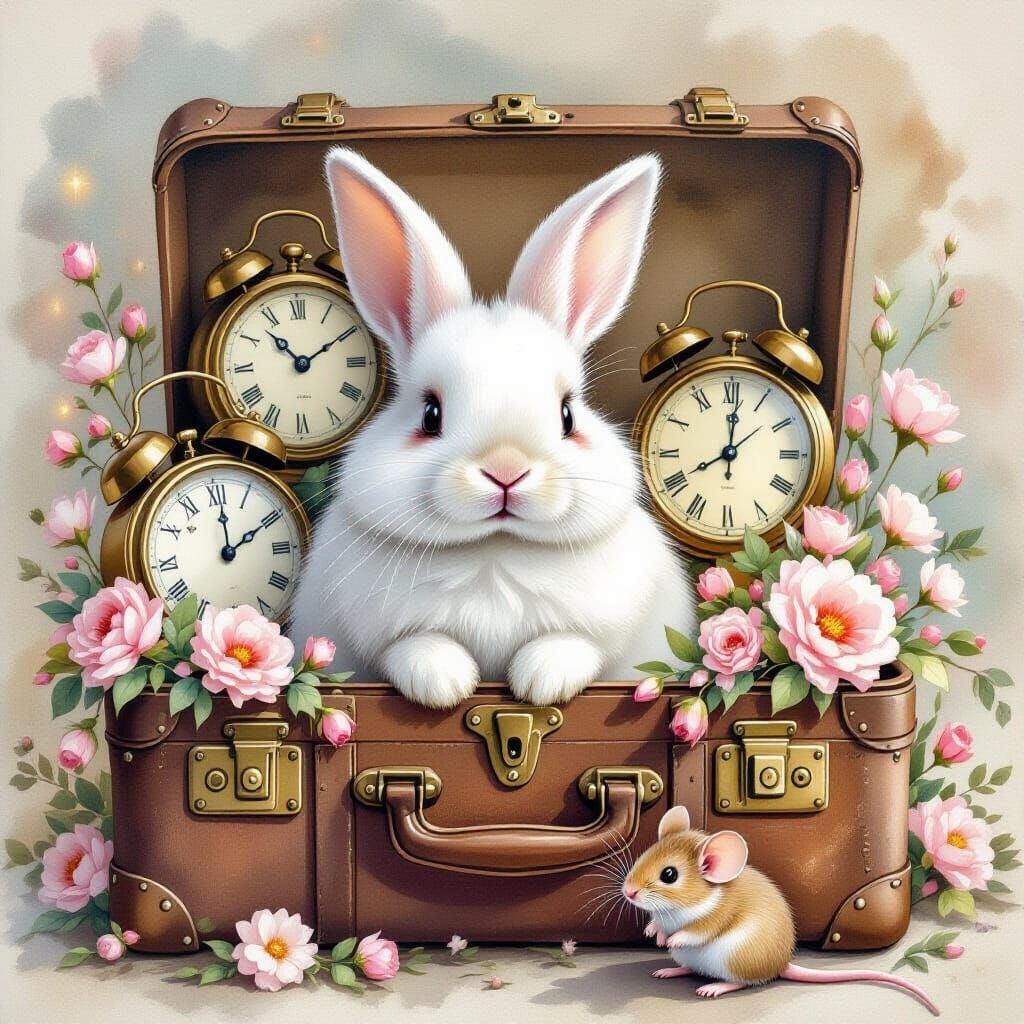 Big fluffy white bunny   ...  by @Tammi