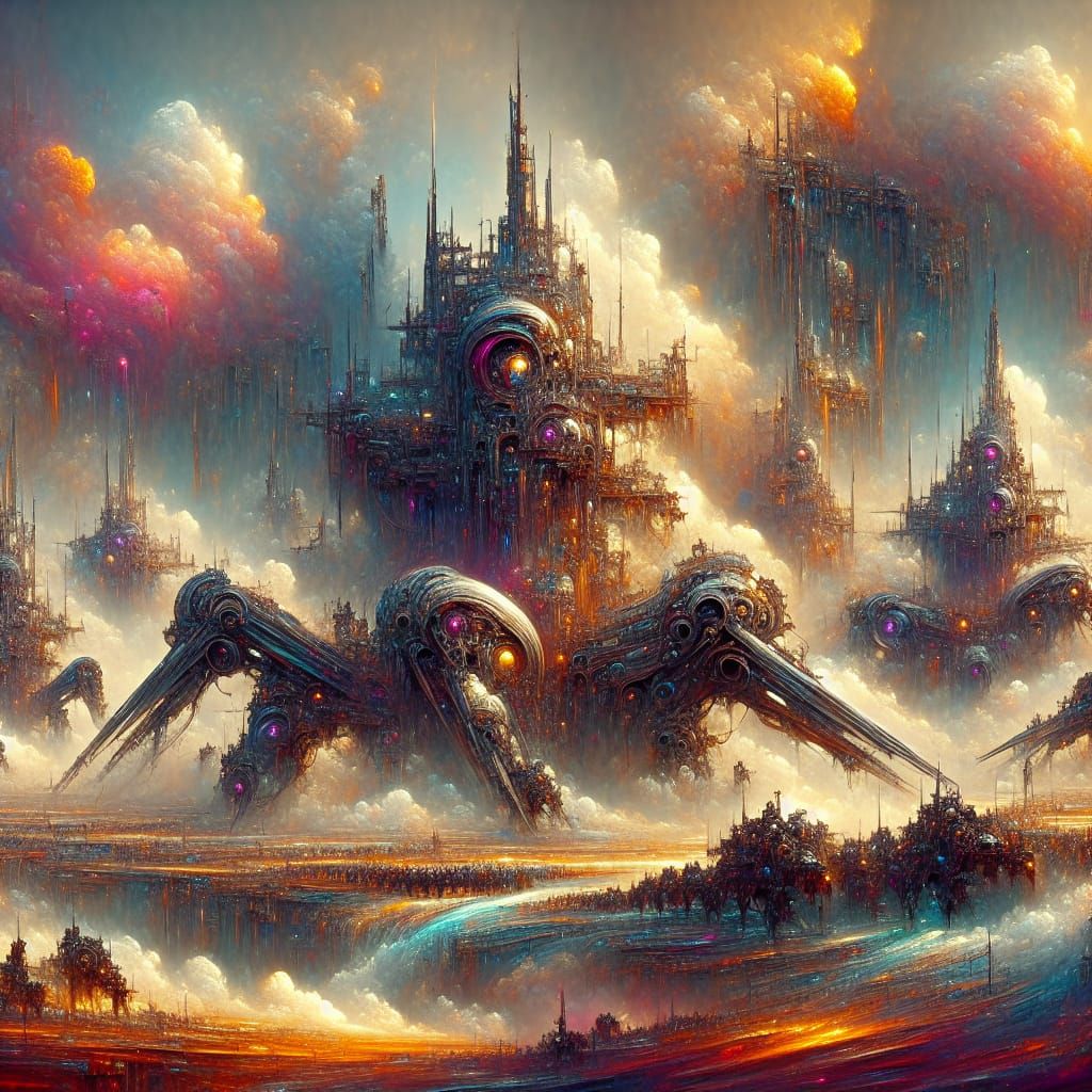 Voxis machine forces swept across the battle field in destru...