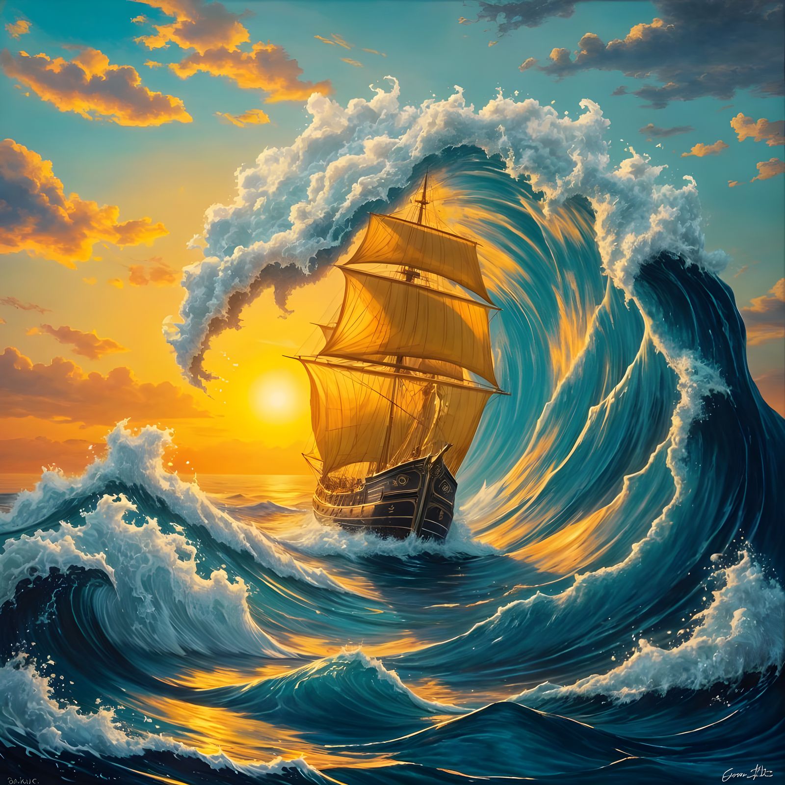 Calm Sea  by @Shelly