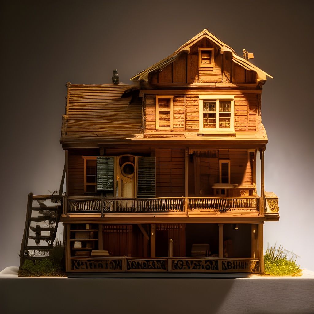 Wild west dollhouse - AI Generated Artwork - NightCafe Creator