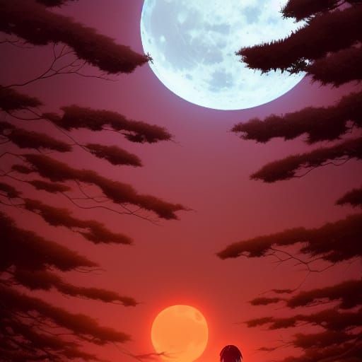 a sun and a moon