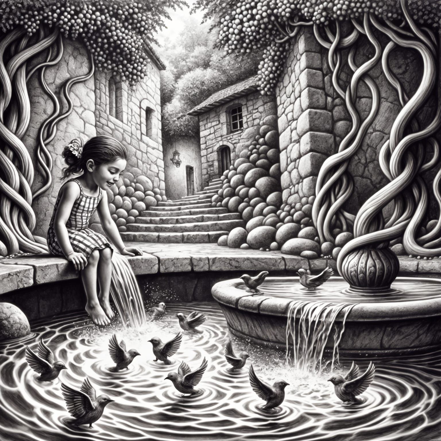 The Girl and the Birds.