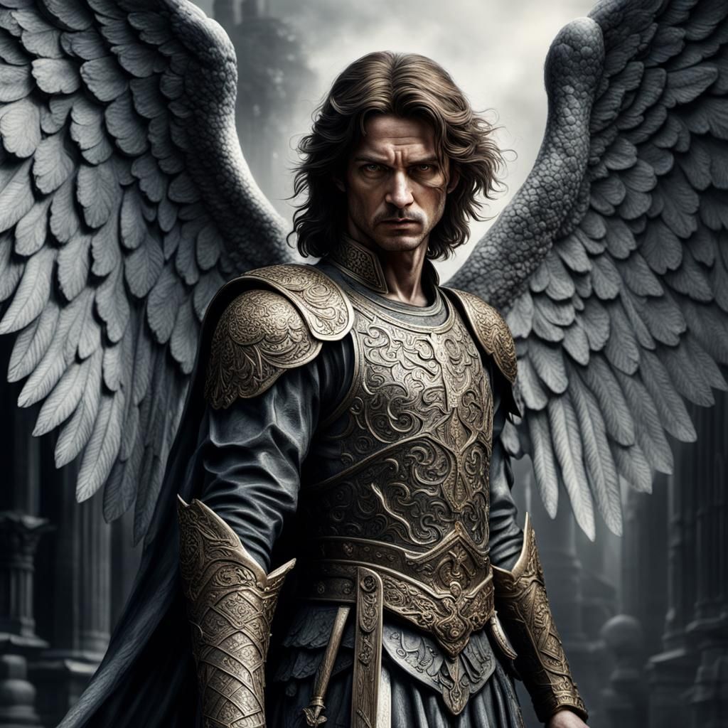 A former angel, now a young mortal wandering life as a sword...