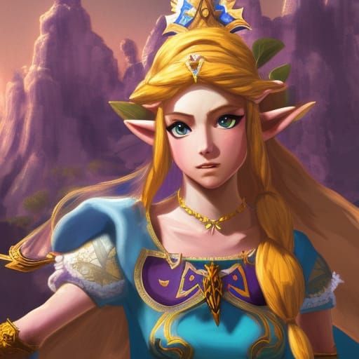 Baroque Zelda - AI Generated Artwork - NightCafe Creator