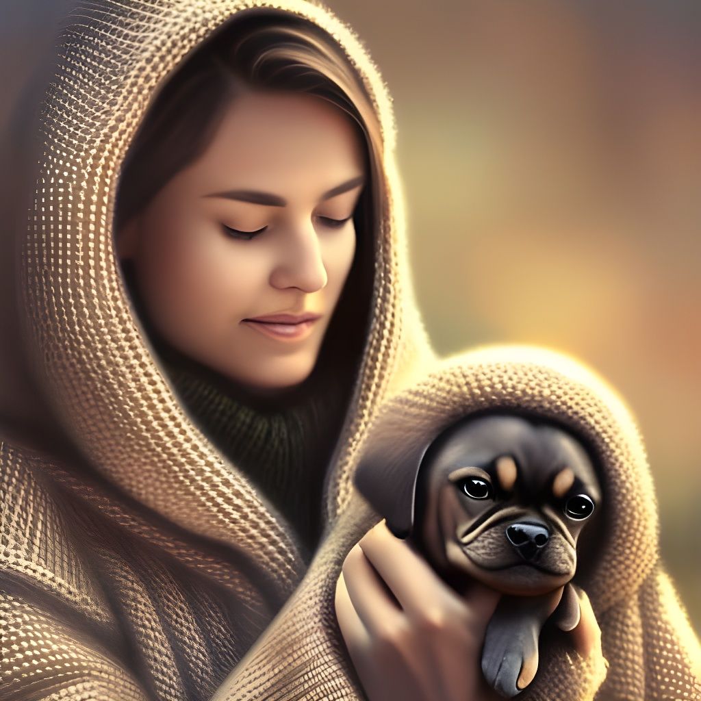 Cozy puppy love  by @Queen Of Denial