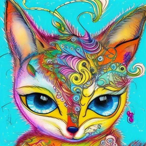 Intricate Little Fox Character