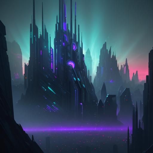 Alien Invasion of Futuristic Cityscape