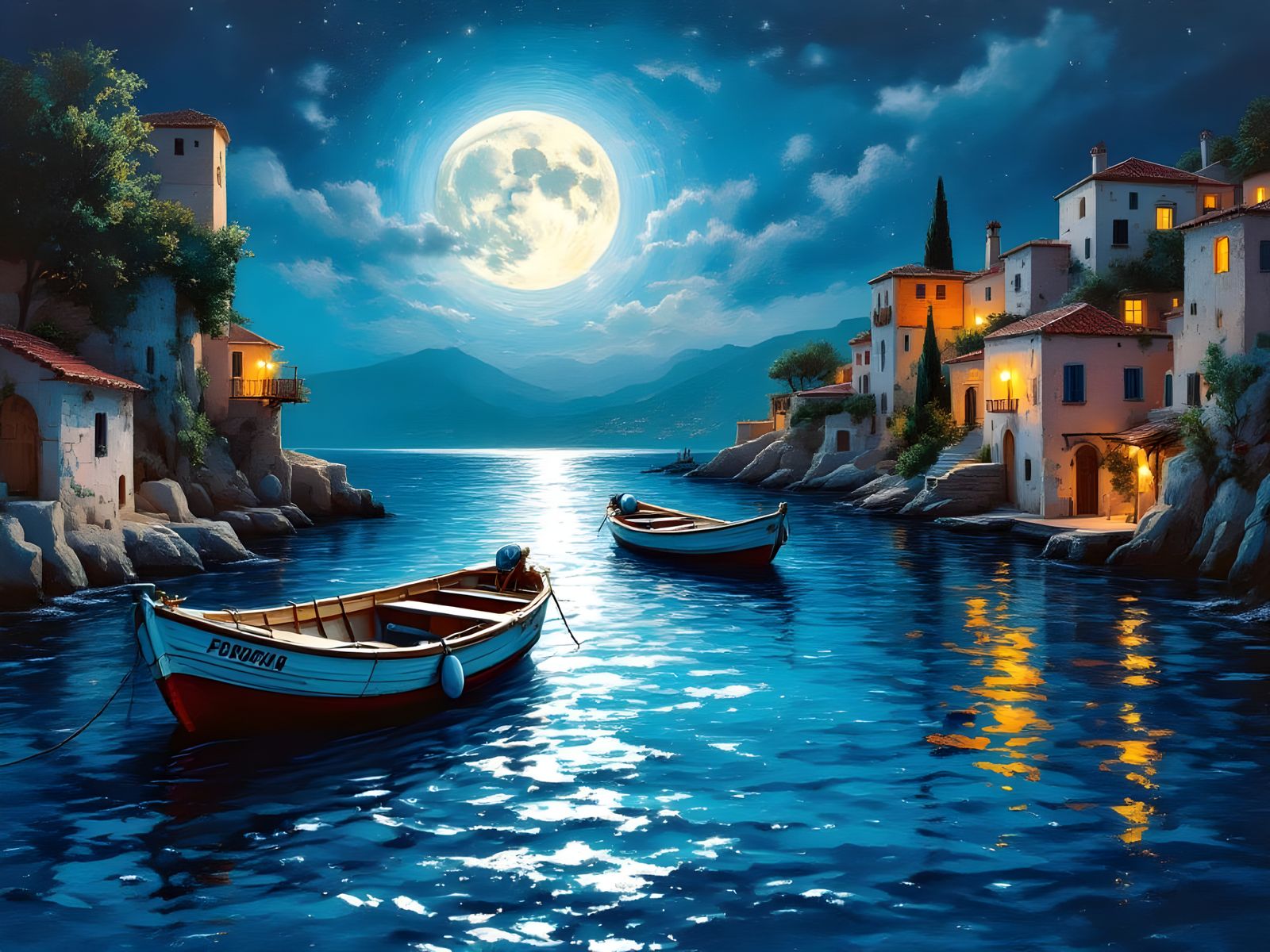 Mediterranean Moon Rise  by @Wytmore