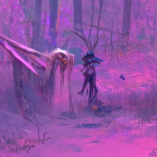 Creature in the Purple Forest
