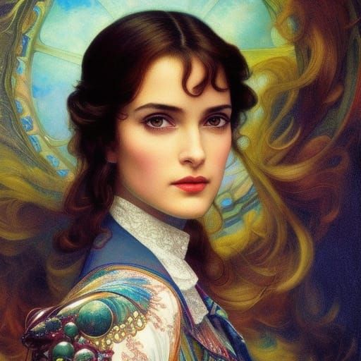 Art Nouveau Winona Ryder  by @Designated Target